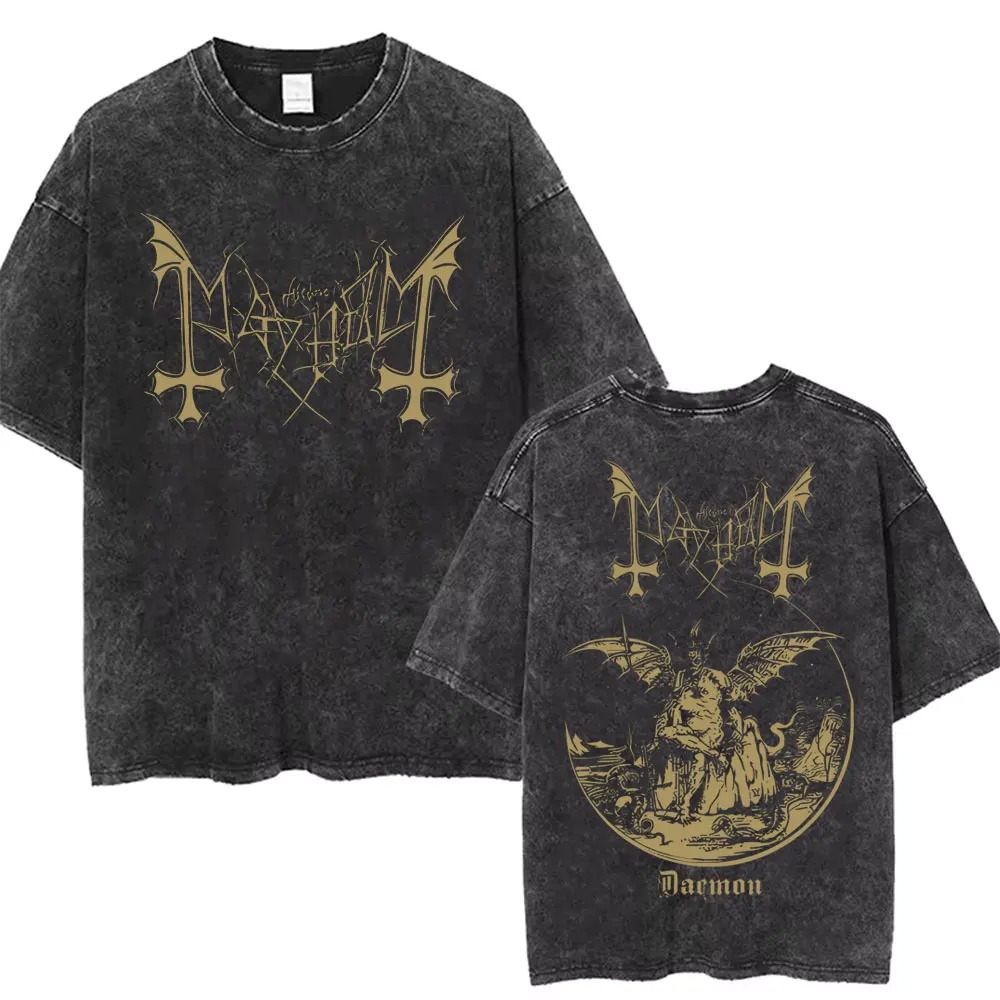 Crossfit Mayhem - Mayhem Deathcrush Music Band Washed Vintage