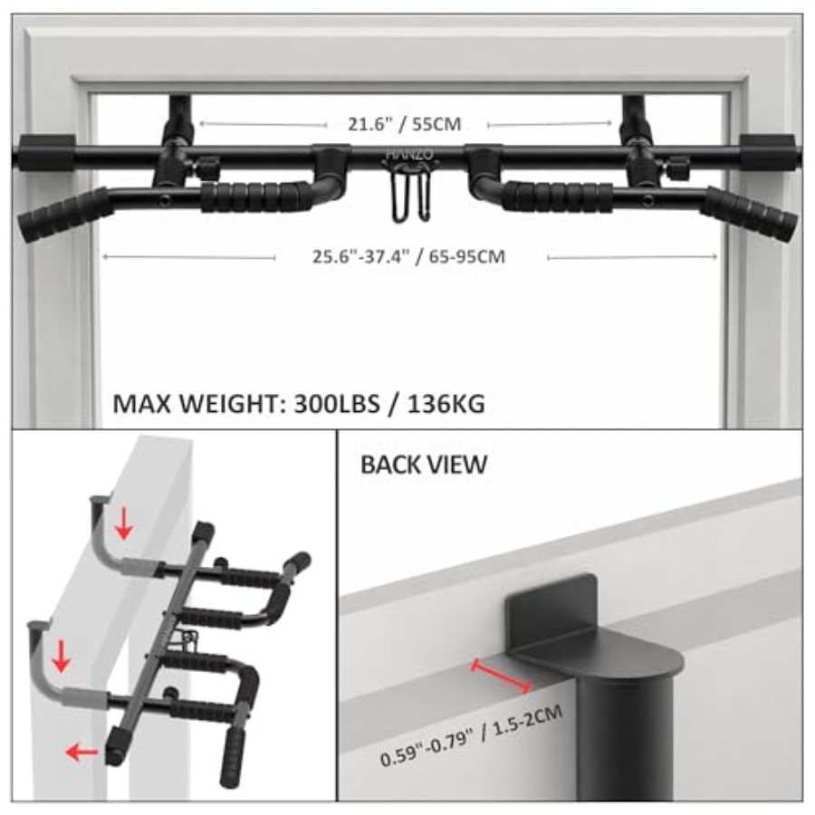 Doorway Pull Up Bar Set with S – обзор и цена Pull Up Bar Grip
