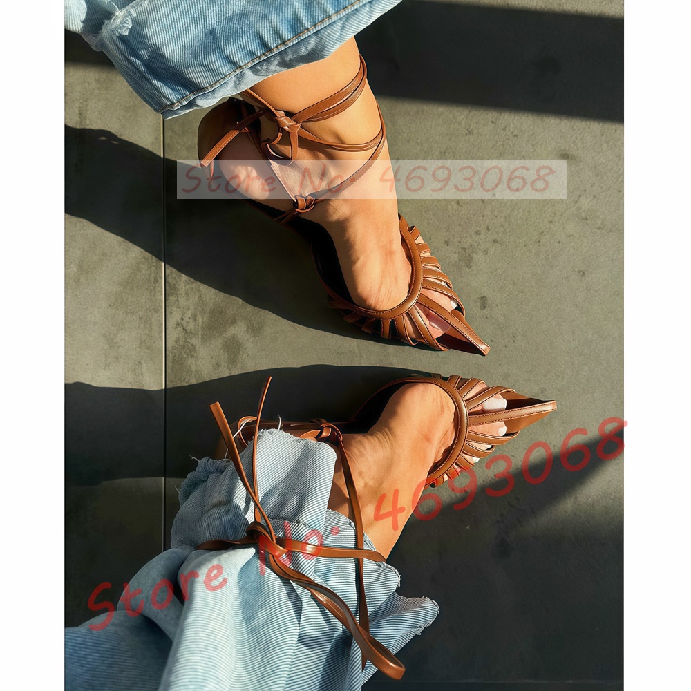 Brown Pointy Toe Caged Sandals – обзор и цена Crossfit Ladies